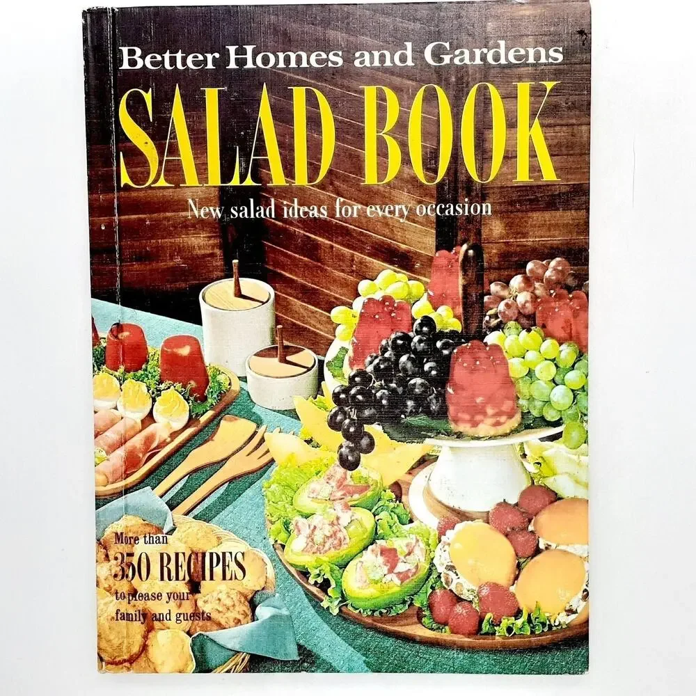 Vintage 1967 Better Homes And Gardens Salad Book 350 Recipes Hardcover Cooking